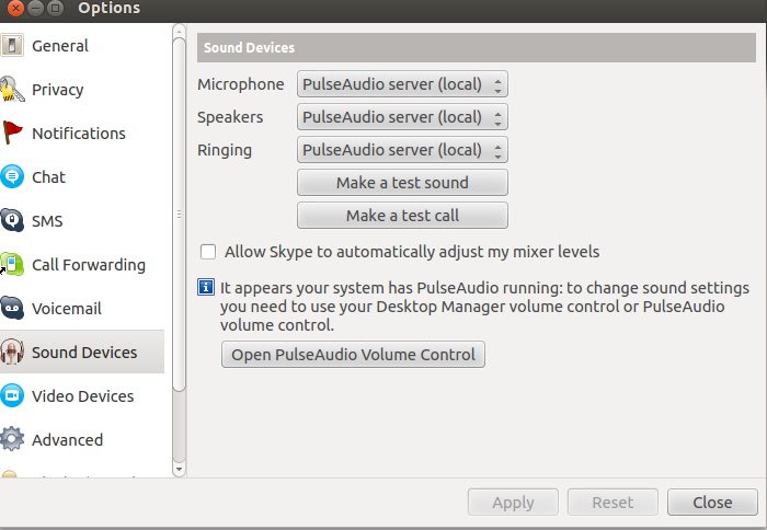 fix skype audio setting for mac